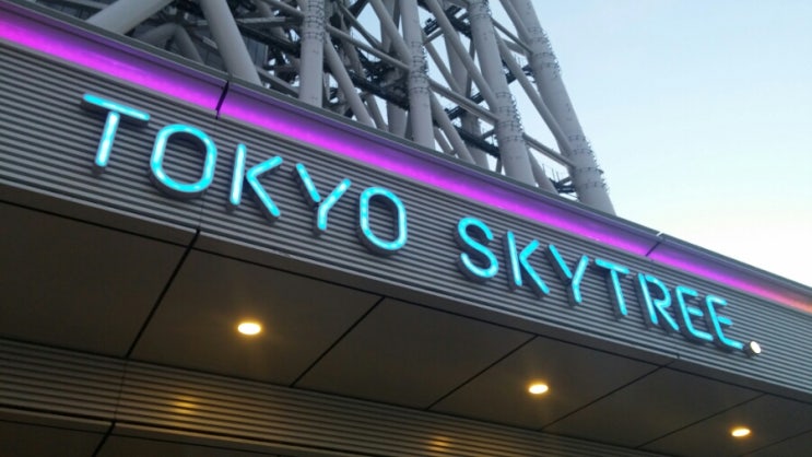 도쿄 스카이트리 야경 분위기 터짐주의!